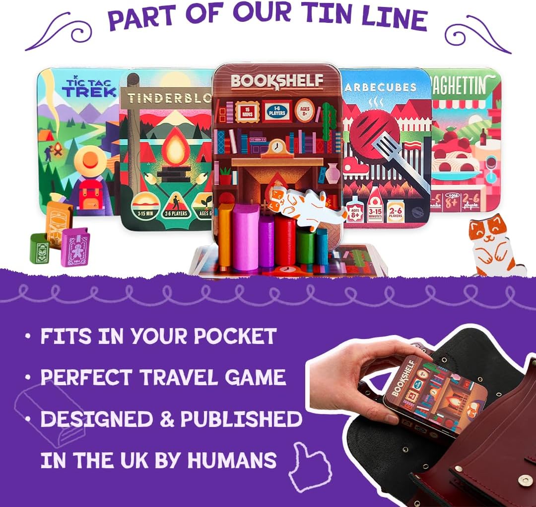 Alley Cat Games Bookshelf, Ages 8+, 2-4 Players