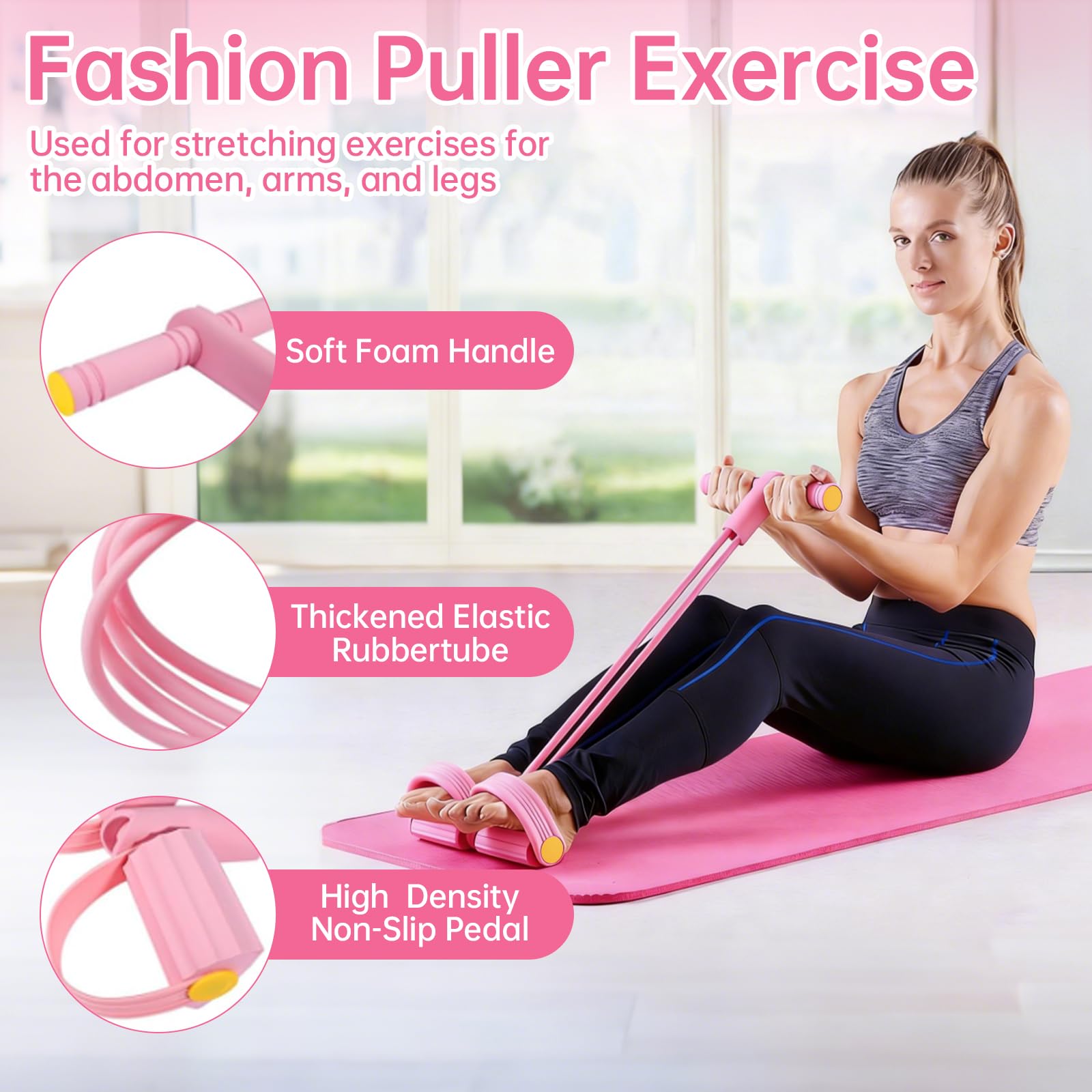 nnOuOnn Kit esencial de pilates de 17 piezas para mujer, círculos de fitness y pilates