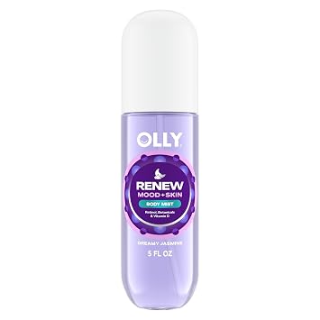 OLLY Renew Body Mist with Retinol & Vitamin D, Dreamy Jasmine Scent, 5 oz