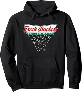 Basketball Player Fresh Buckets Served Daily bball Pullover Hoodie