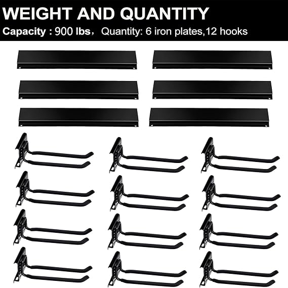 Wallmaster Garage Storage Organization Wall Mount Folding Chair Hangers