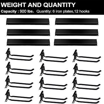 Wallmaster Garage Storage Organization Wall Mount Folding Chair Hangers
