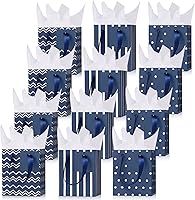 Vista 27 de Tenare 12 bolsas de regalo pequeñas, mini bolsa de papel metálica a granel con asa de papel de seda para envolver regalos, día de San Patricio