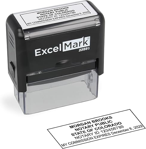 excelmark Self Inking Notario selloColorado