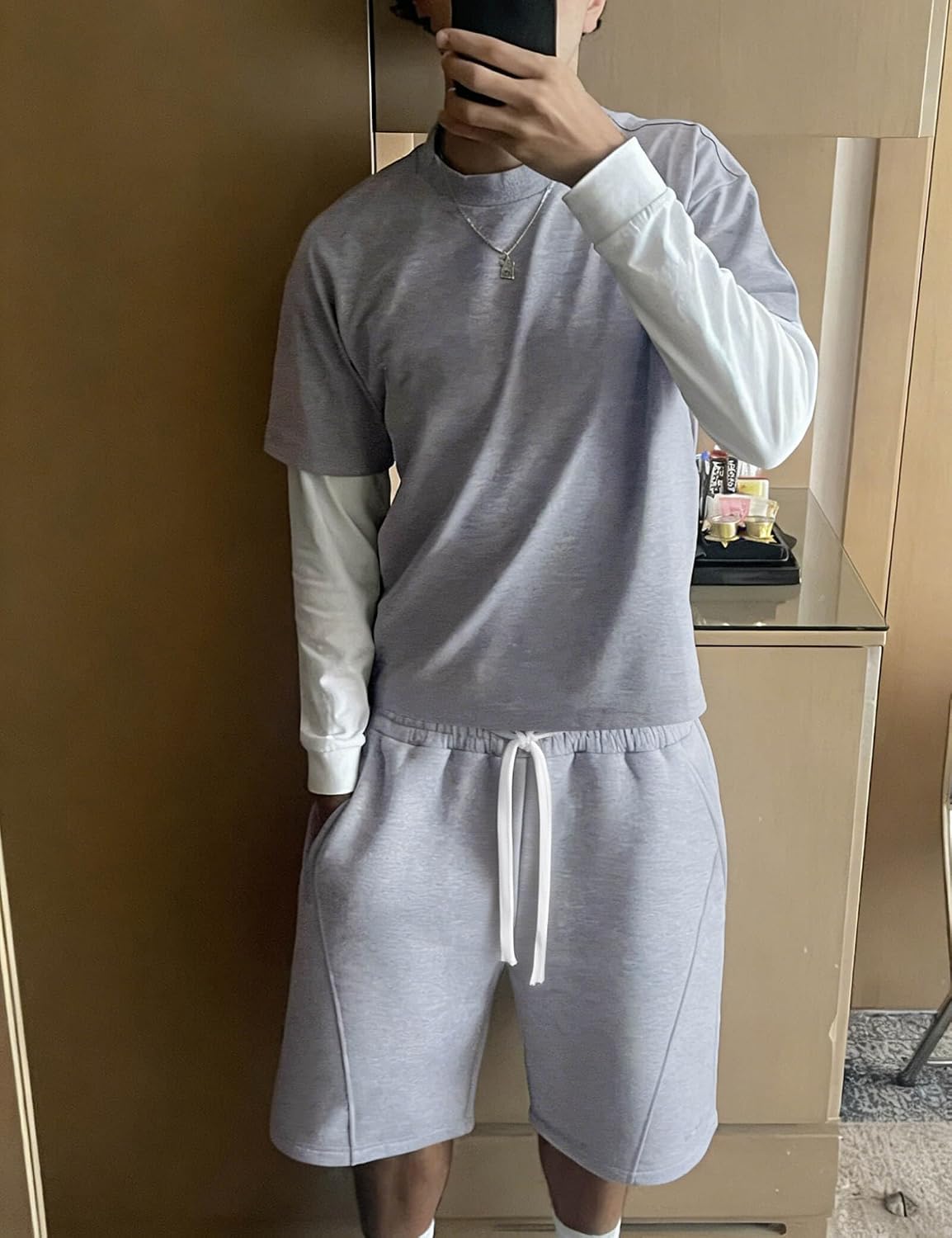 Ugerlov 2026 Men's Baggy Fleece Sweat Shorts 7" Cotton Summer Athletic Casual Shorts with Pockets