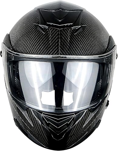 Miniatura 6 de Martian Casco modular de fibra de carbono auténtica, con tapa completa, para motocross, doble deporte, aprobado por DOT