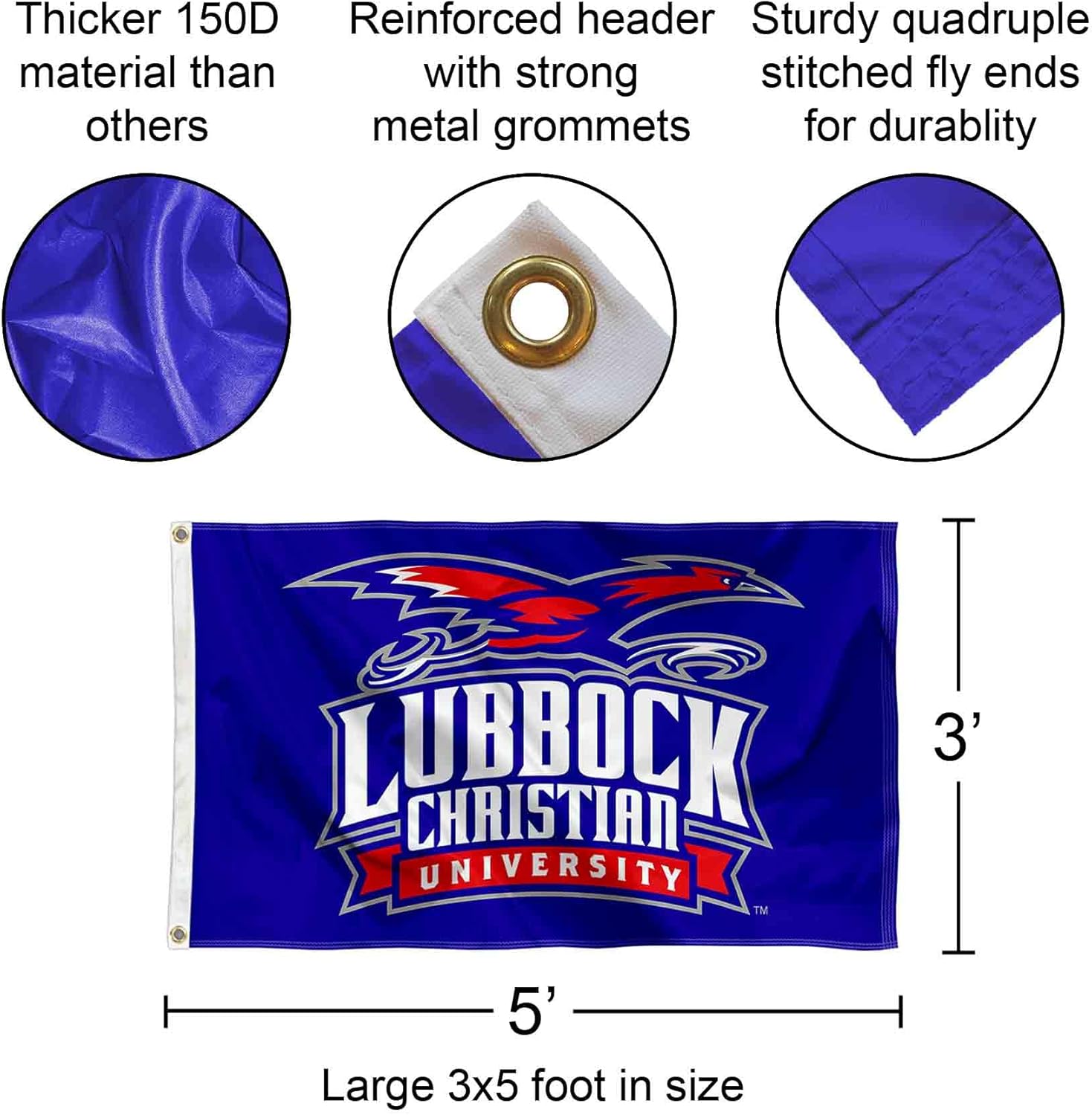 LCU Chaparrals College Flag