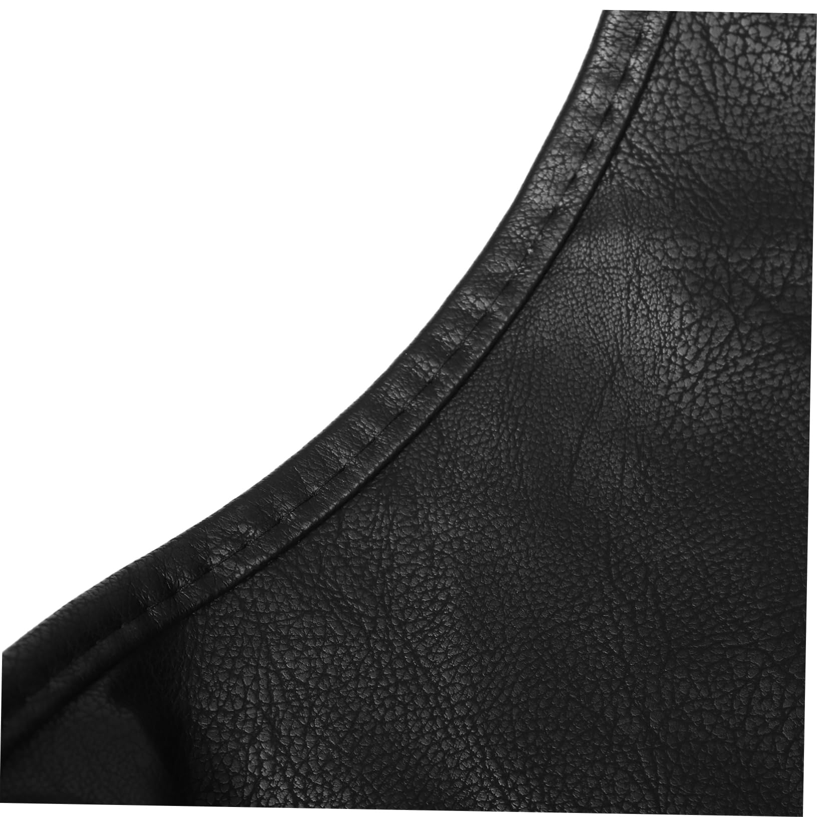 Grembiule lungo Maniche Lunghe in Pu Nero Collo Regolabile