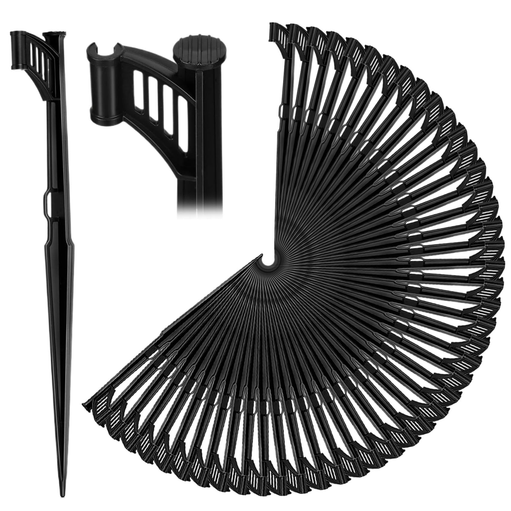 Dorccsi 50Pcs Drip Irrigation Stakes 13 Inch Irrigation Stakes Pp Plastic Drip Hose Tubing Holder Parts For Greenhouse Garden Flower