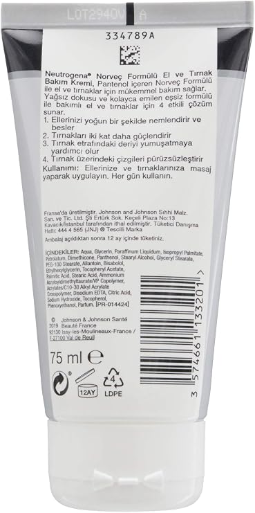 Neutrogena Norway Formula Hand & Nail Care Cream (75 ml) 2 pack