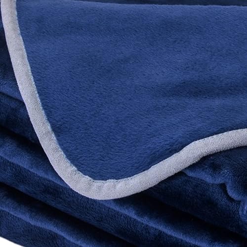 Miniatura 4 de Manta de cama de forro polar, tamaño Queen, ligera, suave, cálida, cómoda, acogedora manta de felpa mullida para todas las estaciones para cama,