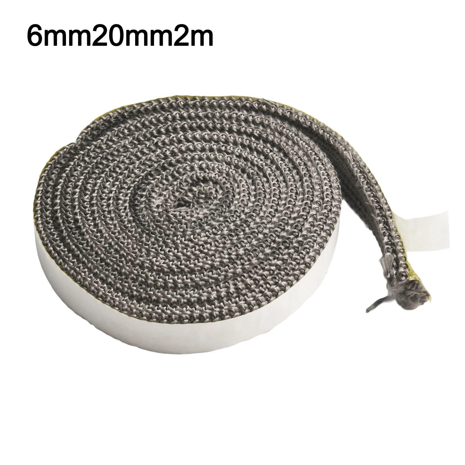Guarnizione Stufa a Legna Corda for stufa piatta 1 pezzo da 200 cm | Guarnizione Riscaldamento Stufa a Pellet Autoadesiva(6mmx25mmx2m)