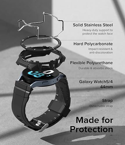 Miniatura 4 de Ringke Fusion-X Guard Band + Case Compatible with Samsung Galaxy Watch 5 Band with Case (44mm) and Galaxy Watch 4 Strap (44mm), Shockproof Rugged