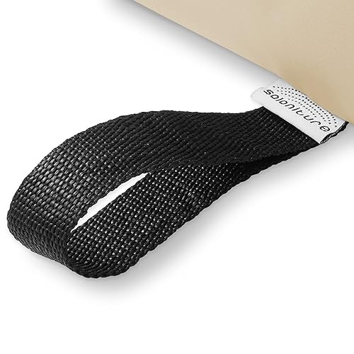 Miniatura 3 de Saloniture Cojín de almohada de mesa de masaje semicircular - 26 x 6 x 3 pulgadas - terciopelo gris