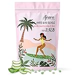 Ajoura 2.5LB Aloe Hard Wax Beads, Premium Wax for Sensitive Skin Hair Removal, Perfect for Full Body, Bikini, Face, Eyebrow, Back, Chest, Legs, Armpit, Big Pack Refill for Home & Salon Waxing (Green)