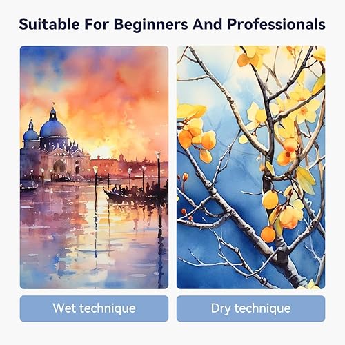 Miniatura 3 de Juego de pintura de acuarela de 88 colores, juego de pintura de acuarela, kit de pintura de acuarela con bolígrafos de pincel de agua para niños,