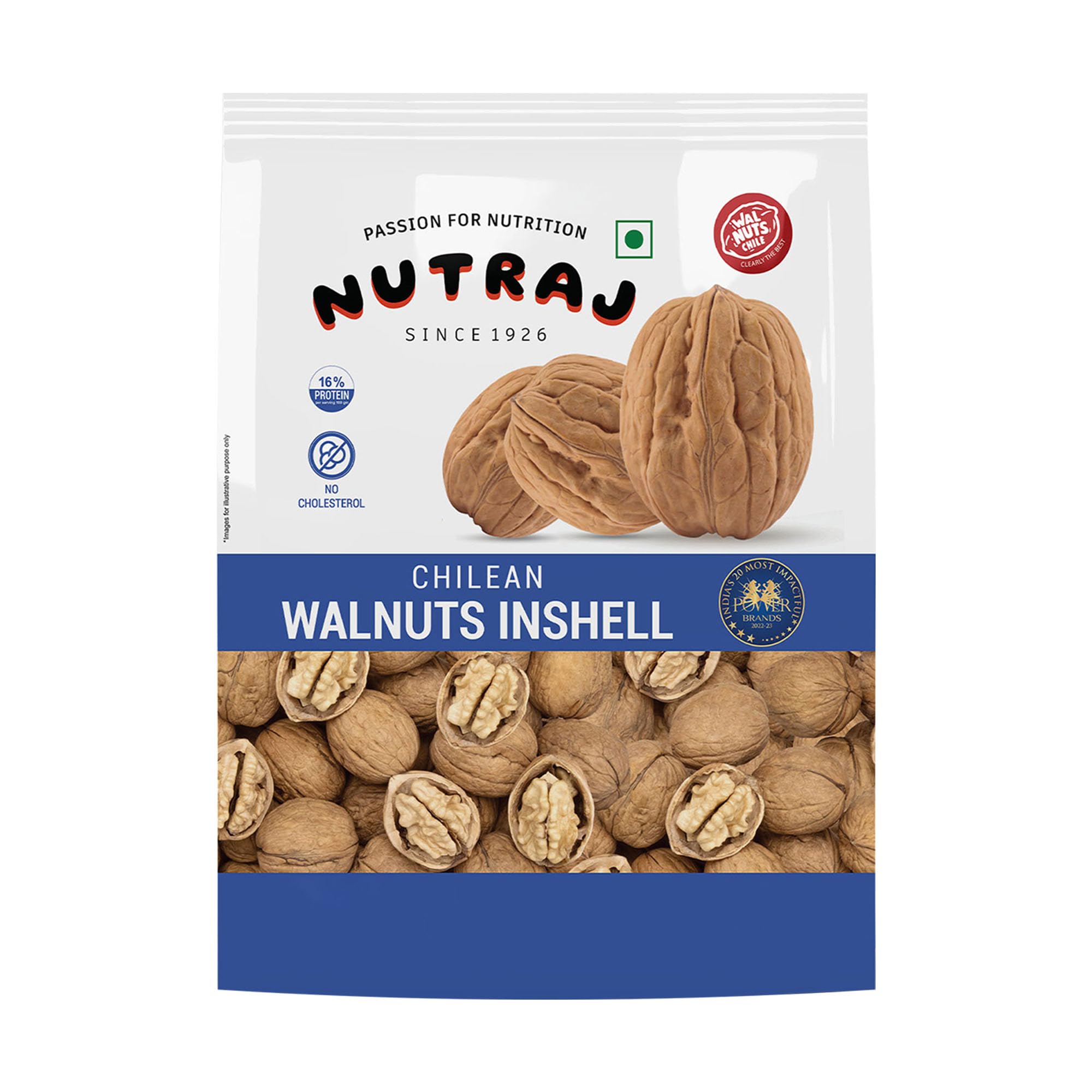 Nutraj Chilean Walnut Inshell 500g Pouch | Akhrot | Dry Fruits | Nuts | Grocery Items.-image-12