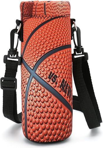 icolor Funda para botella de agua de 25.4 fl oz con correa de hombro ajustable, funda para botella de 24 onzas, se adapta a botellas de diámetro