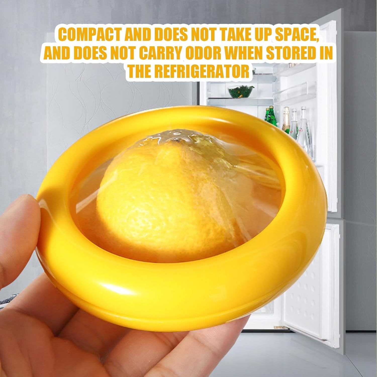Wrixty Avocado Saver and Tomato Holder - Set of 4 Reusable Storage Containers for Fridge - Ideal for Garlic, Onions, Lemons, and Potatoes 1