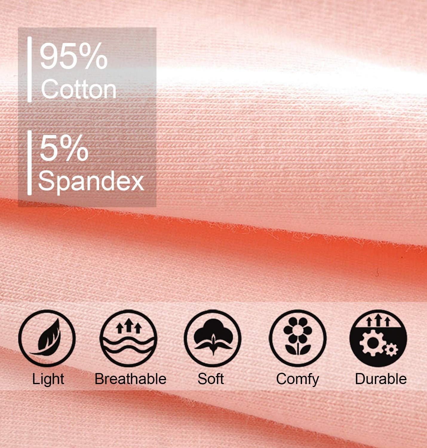 Women's High Waist Cotton Underwear Stretch Briefs Soft Comfy Ladies Panties MultiPack - Image 5