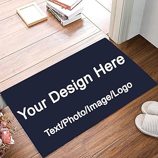 iBedding Custom Door Mats, Personalized Customized Welcome Floor Mat for Front Door Home Decoration , Full Color Print Add Your Logo / Image (15.8x23.6 in)