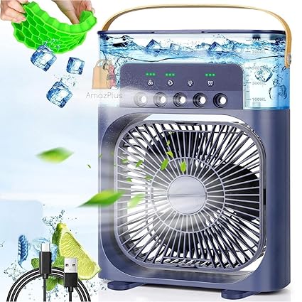 Amazplus-Freeze-Portable-Air-Cooler-Fan-Aqua-Freeze-Portable-Air-Conditioner-Mini-Misting-Fan-Aqua-Freeze-Cooling-Fan-4-In-1-Mini-Evaporative-Air-Cooler