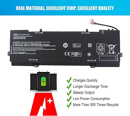Miniatura 4 de Reemplazo de batería KB06XL de 79.2Wh para HP Spectre X360 15-BL002XX Z6K96EA Z6K97EA Z6K99EA Z6L00EA Z6L01EA Z6L02EA Series KBO6XL 902499-855