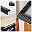 M2cbridge L Shape Extra Thick Furniture Table Edge Protectors Foam Baby Safety Bumper Guard 6.5 Ft(8 Corners(Black))