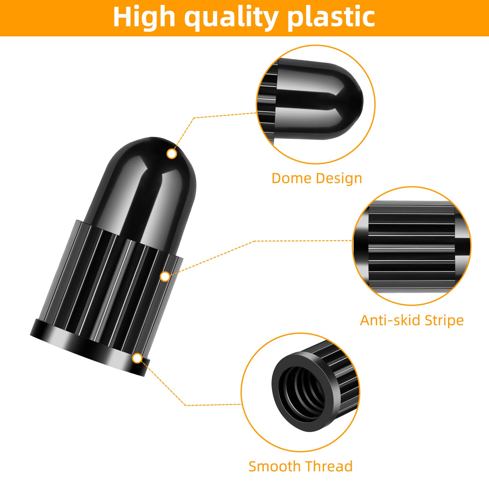 Vittoria Presta Valve Extensions (2-Pack), Gold, 62 mm