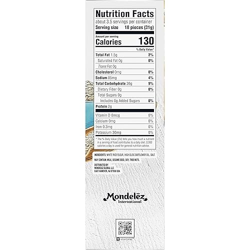 Miniatura 3 de GOOD THINS Galletas de arroz con simplemente sal, galletas de snack sin gluten, 3.5 oz