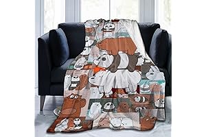 We Bare Anime Bears Throw Blanket - Perfect for Kids and Adults
