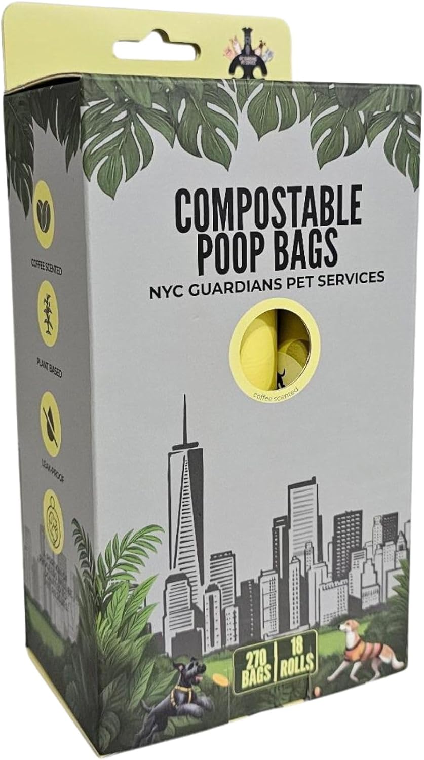 NYC Guardians Dog Poop Bags Coffee Scent (270 bags)