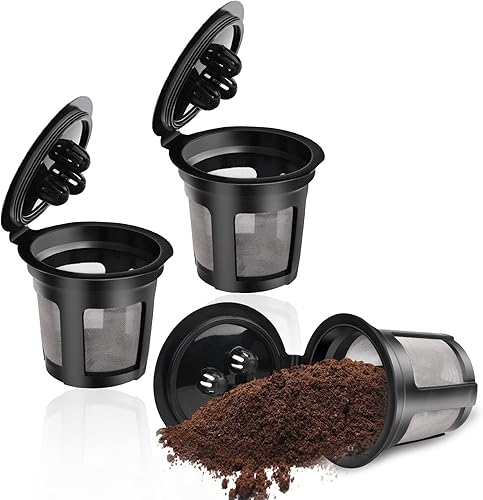 Tazas K reutilizables compatibles con la cafetera Ninja Dual Brew 3 piezas de cápsulas de café reutilizables K Cup accesorios compatibles con