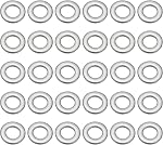 PATIKIL 304 Lave-linge plat en acier inoxydable, paquet de 30 M12 Épaisseur des rondelles en métal Petites rondelles pour vis Bouchons Assortiment (12x24x1,5 mm)
