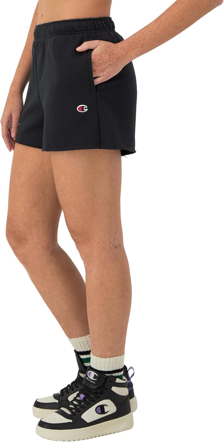 Champion Womens Shorts, Fleece, Comfortable Fleece, Shorts for Women, 3" - Image 3