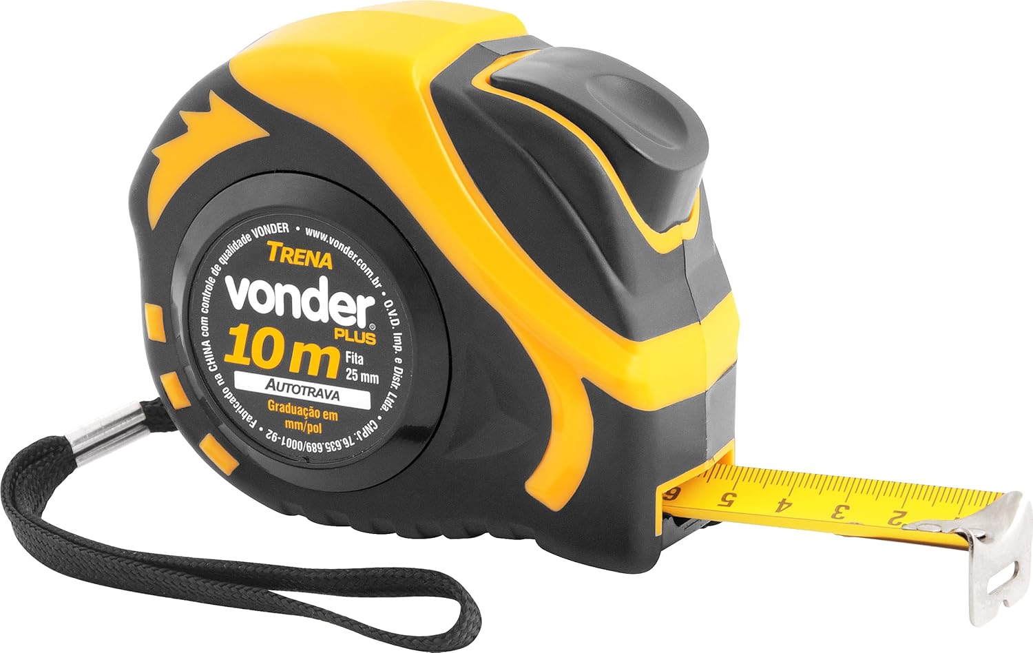 Vonder Plus Trena Curta De Aço Autotrava 10 M X 25 Mm | Amazon.com.br