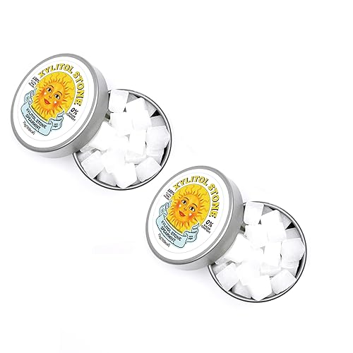 Miniatura 1 de Xylitol Stone  Deliciosos dulces sin azúcar  100% mentas finlandesas de xilitol  Para aquellos que buscan bocadillos conscientes de la salud  Mentas