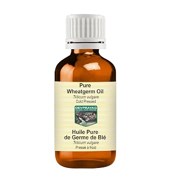 Wheatgerm Oil Triticum vulgare | Cold Pressed | Pure | Natural | Undiluted | For Diluting Essential oils | For Skin & Massage | Non-Sticky| Lightweight| Men & Women | 50ml 1.69 oz