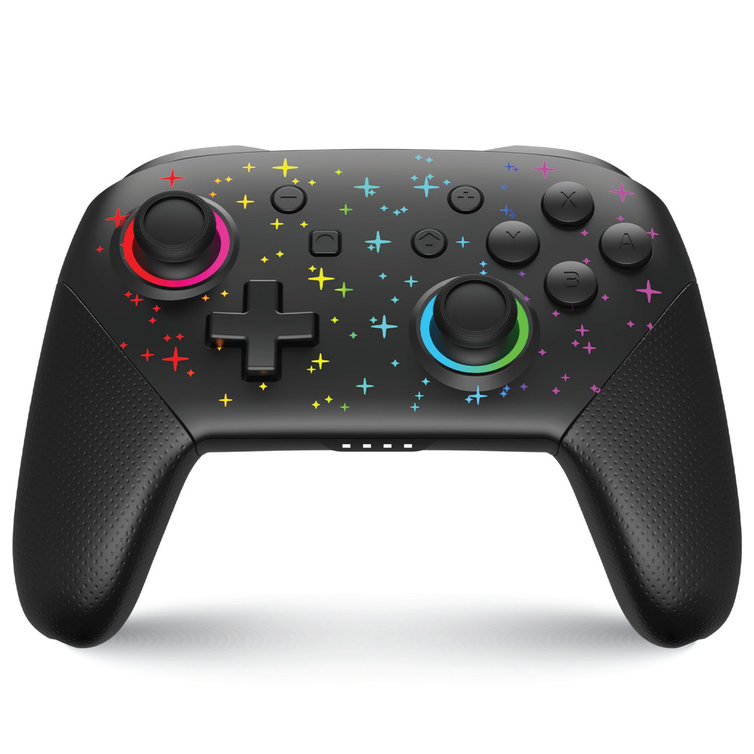 NITHO COSMOS Wireless Gamepad Compatible with Switch, PC, and iOS, Dynamic RGB Lights, Lightweight Design, Programmable Turbo and Auto Combos, Ergonomic Grip, and Adjustable Vibration Intensity-image-36