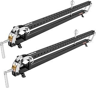 SpeTool 24 inch Panel Clamp 2 Pack, 4-Way Pressure Steel Parallel Clamp For Board Cabinet, Tabletops, Woodwork, Adjustable parallelogram Couplers, Cutting Board Clamps For Precision Projects