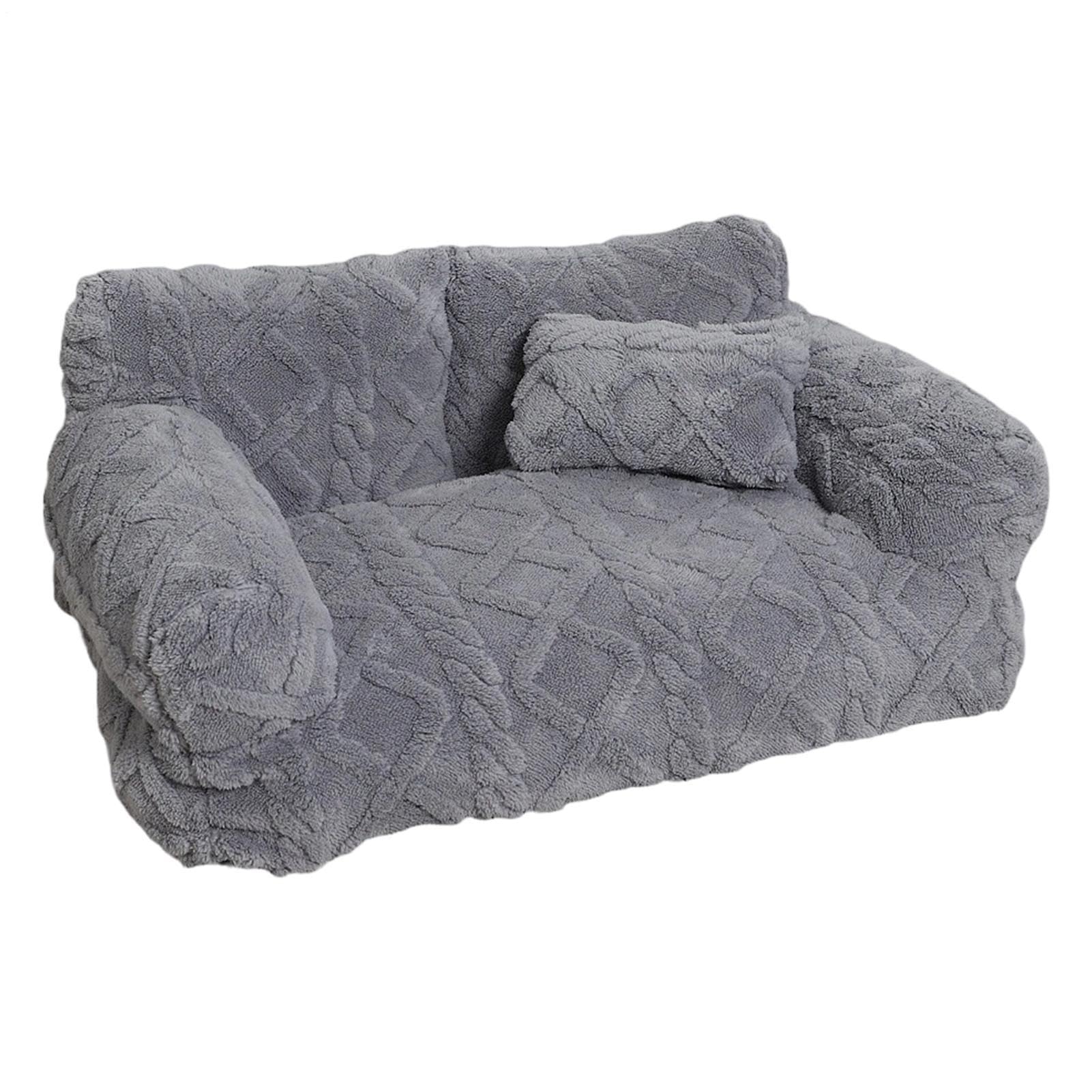 Sofá Cama para Perros Antideslizante, Desenfundable, Lavable y Afelpado | para Cachorros y Mascotas Pequeñas, Medianas, Grandes para Dormitorio, Salón, Apartamento, Jaula