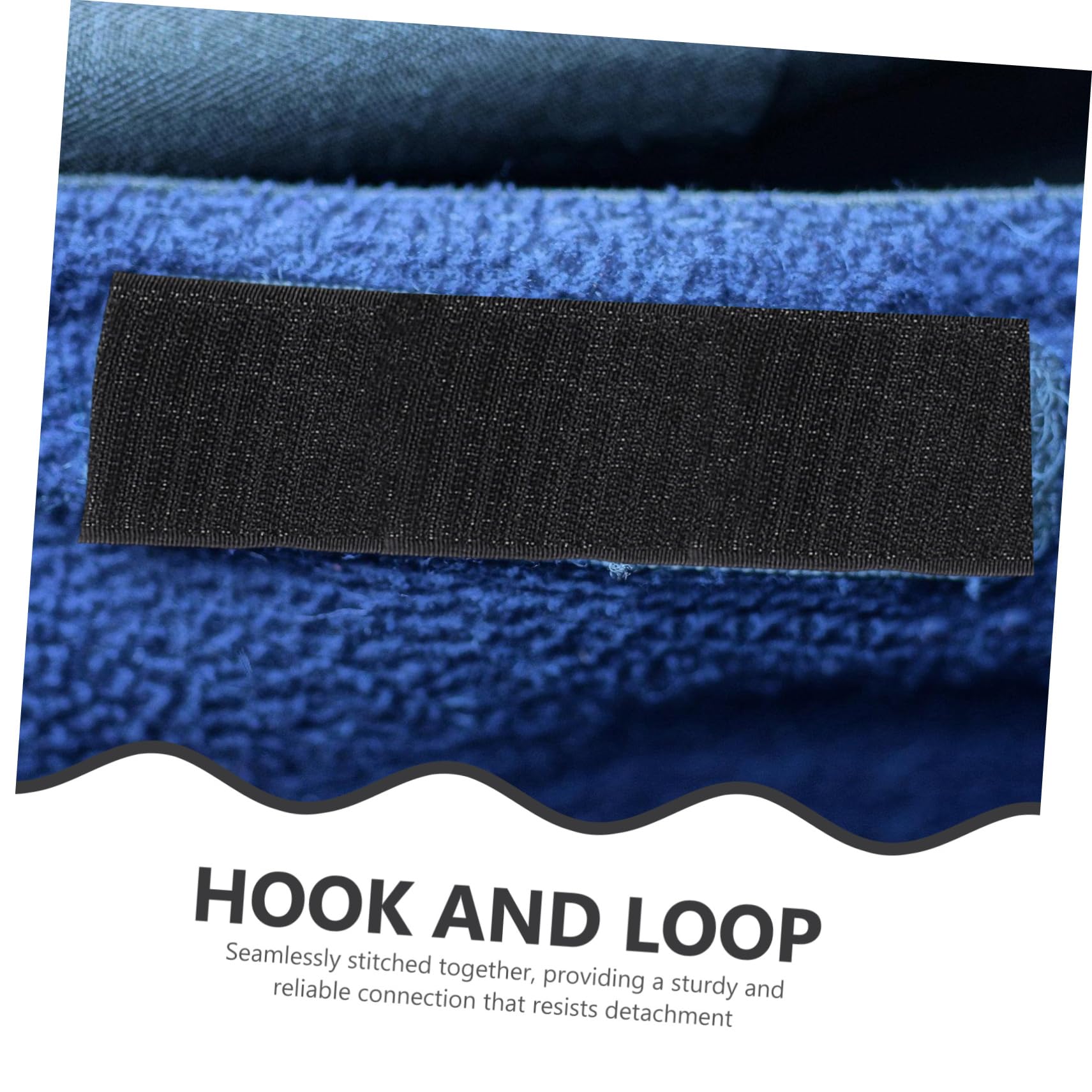 NUOBESTY Cinta De Gancho y Bucle De Nailon 5 Cm Negro y Para Coser Manualidades De Costura, Cierres Prácticos Para Ropa, Bolsos y Proyectos De Bricolaje, Uso Versátil Diario