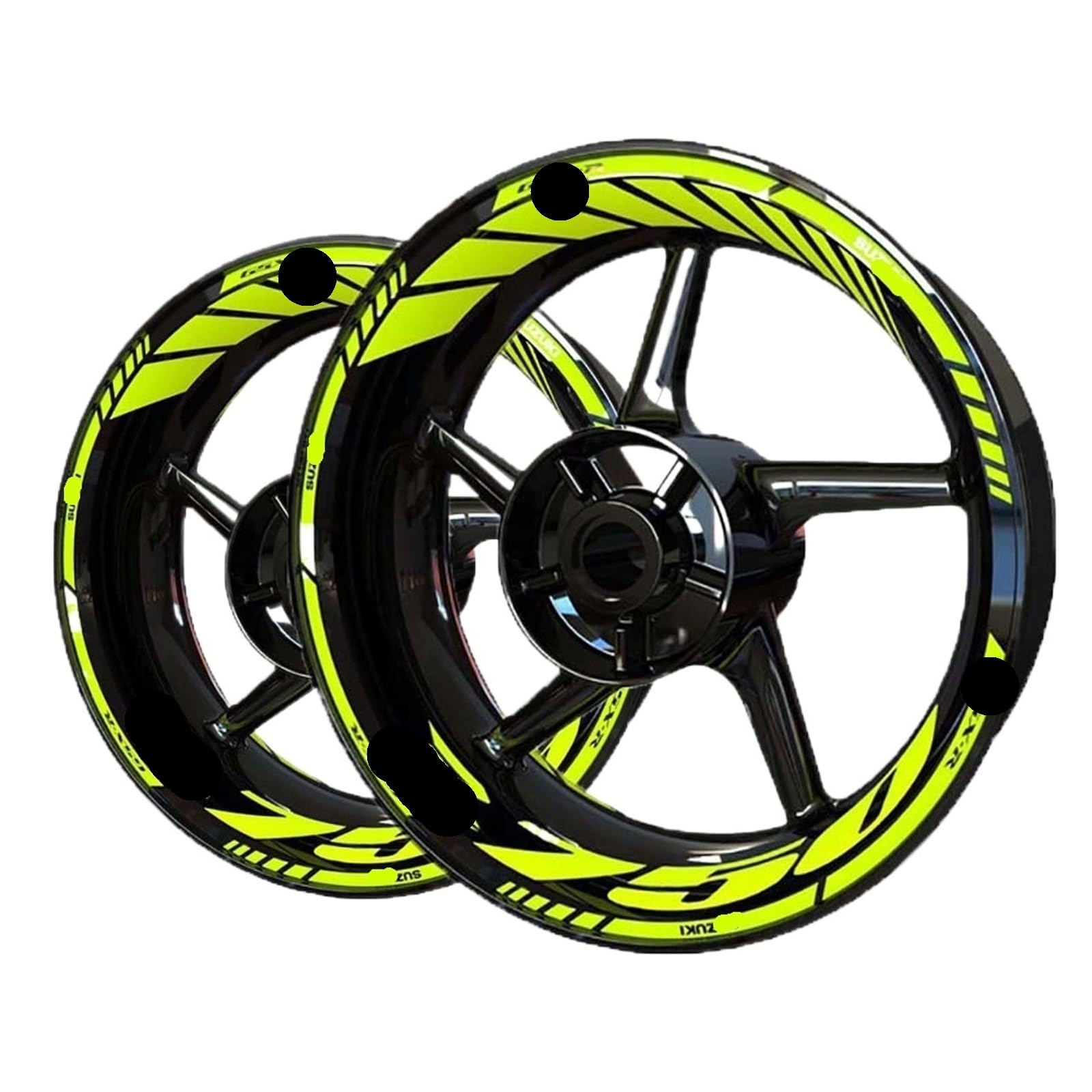 Hub Decals Rim for S&uzuki GSXR750 for GSXR 750 Wheel Sticker Decal Set Stripe Tape(Color 10)