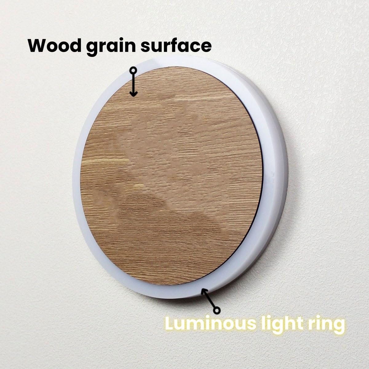 Cartel LED para baño, letrero redondo de montaje en pared para inodoro, decoración para baños, ideal para oficinas, negocios o el hogar.(B3,25cm)