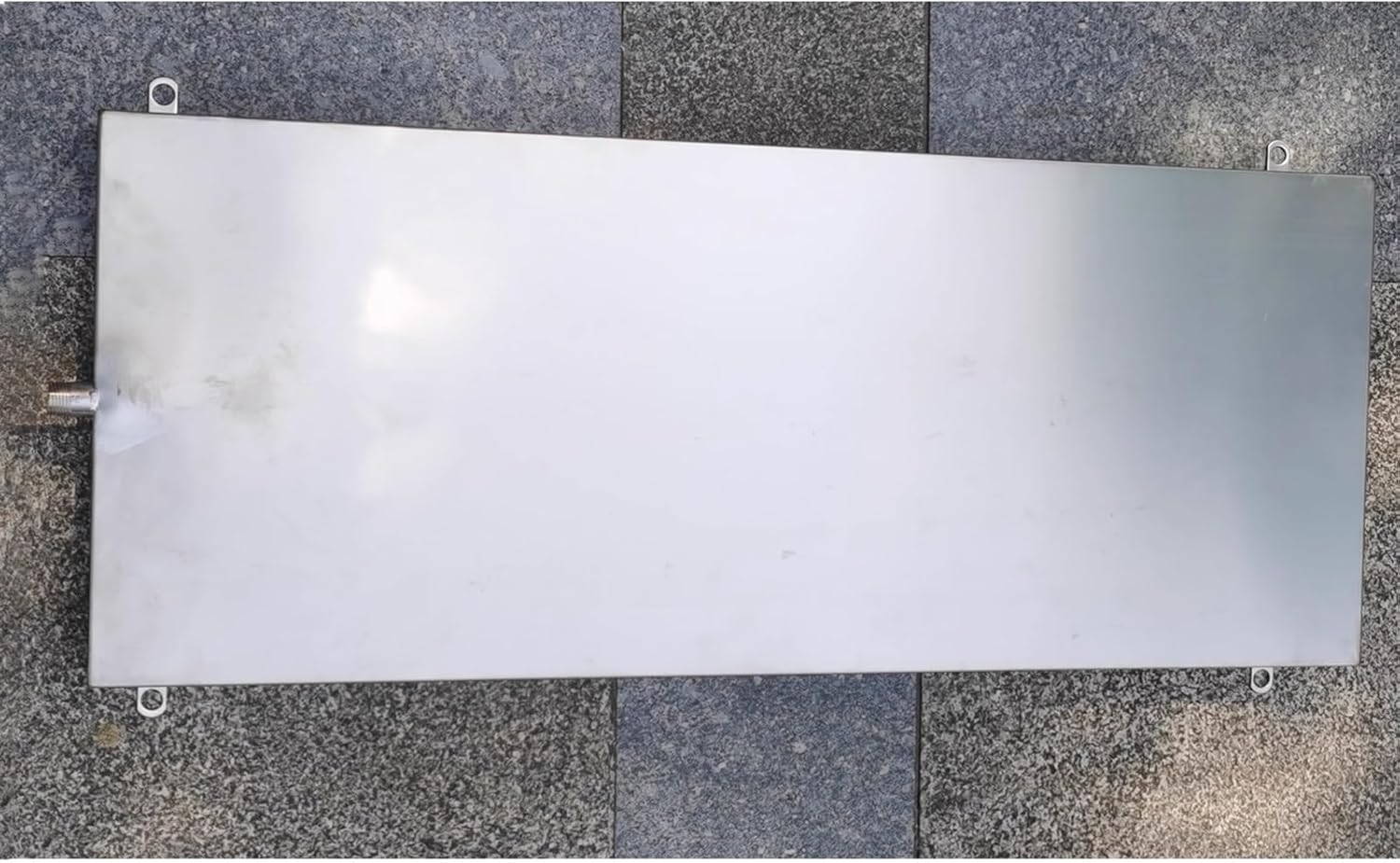 Stainless Steel Air Conditioner Drip Pan - Leak Proof Condensate Drain Pan for Outdoor Air Conditioner Heat Pump Systems, Precision Welded, 45 x 100 cm