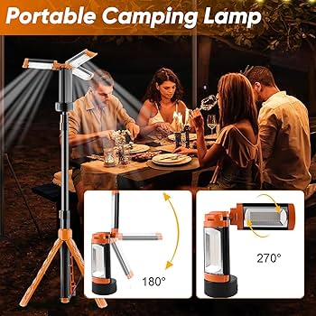 ライト・ランタン CONPE10 + ON-U LIFE CYBER GOD STAND Amazon.com: 2025 Upgraded Portable Camping Light with Stand