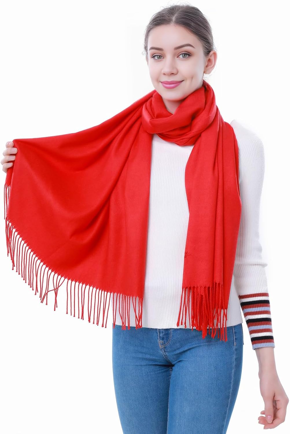 Pashmina Scarf and Shawl - Soft Women Pashminas Wrap for Wedding Evening Party dresses - Image 4