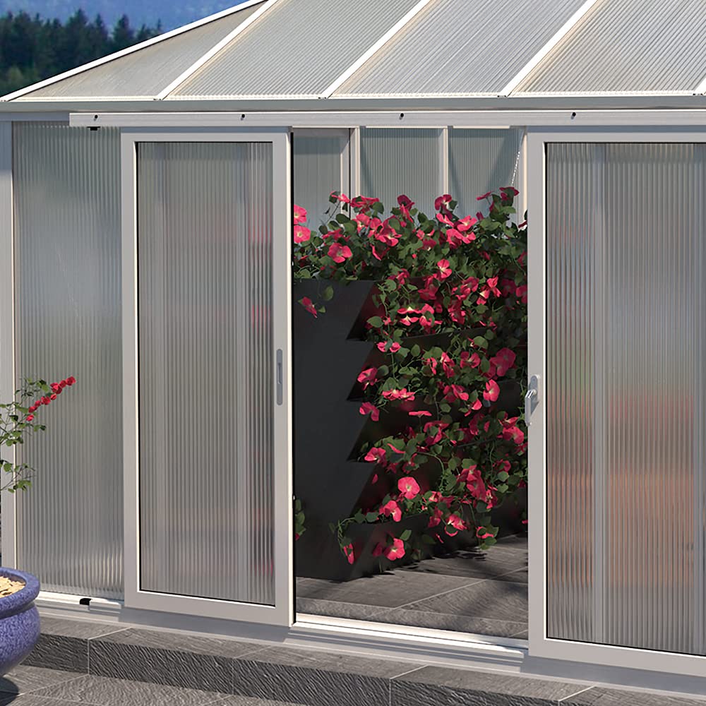 Piastre alveolari da 14 pezzi, tagliabili, in policarbonato da 4 mm, 60,5 x 121 cm, trasparenti, per serra, giardinaggio, ecc