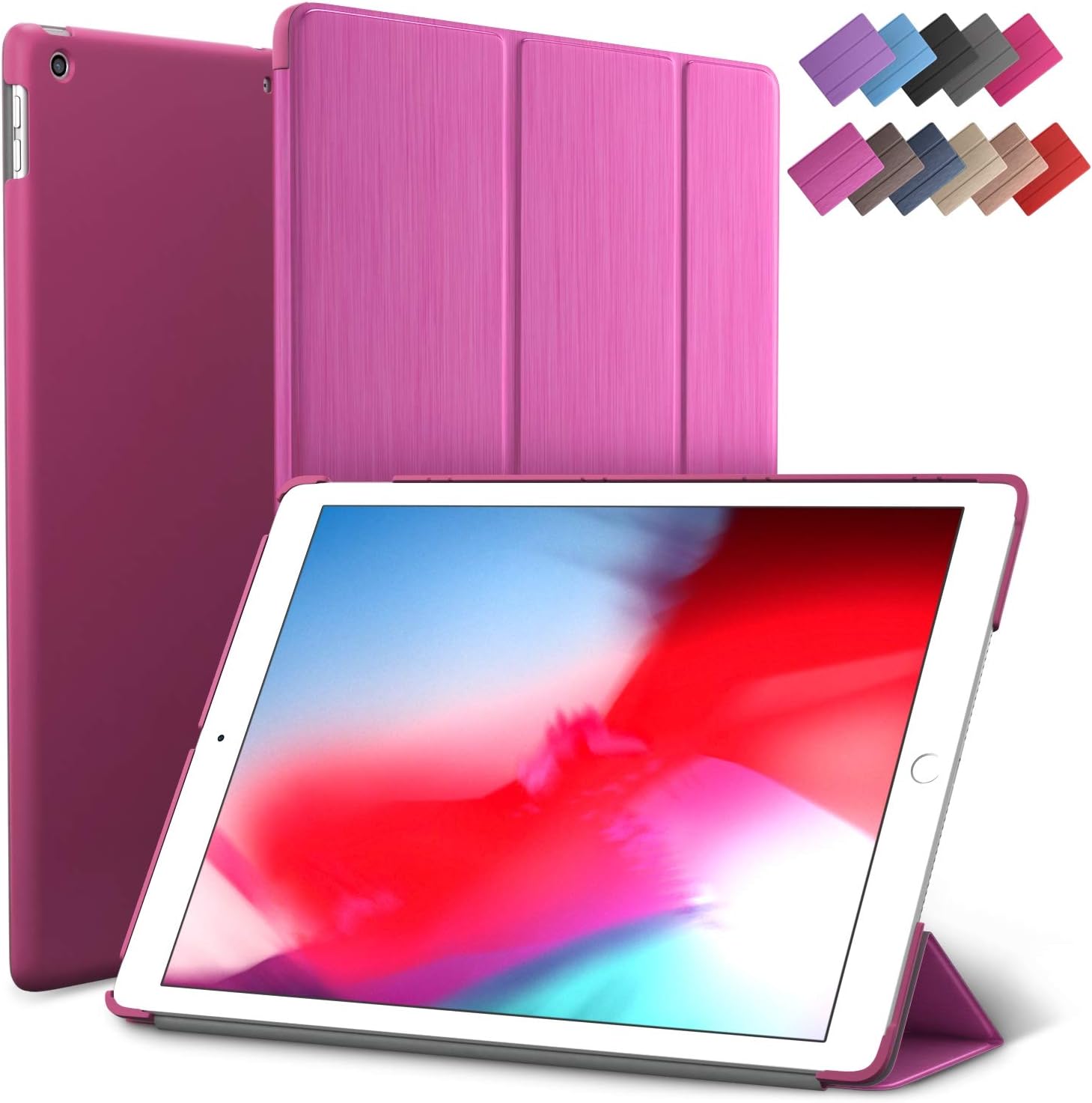 iPad Mini 5 case, ROARTZ Metallic Magenta Slim Fit Smart