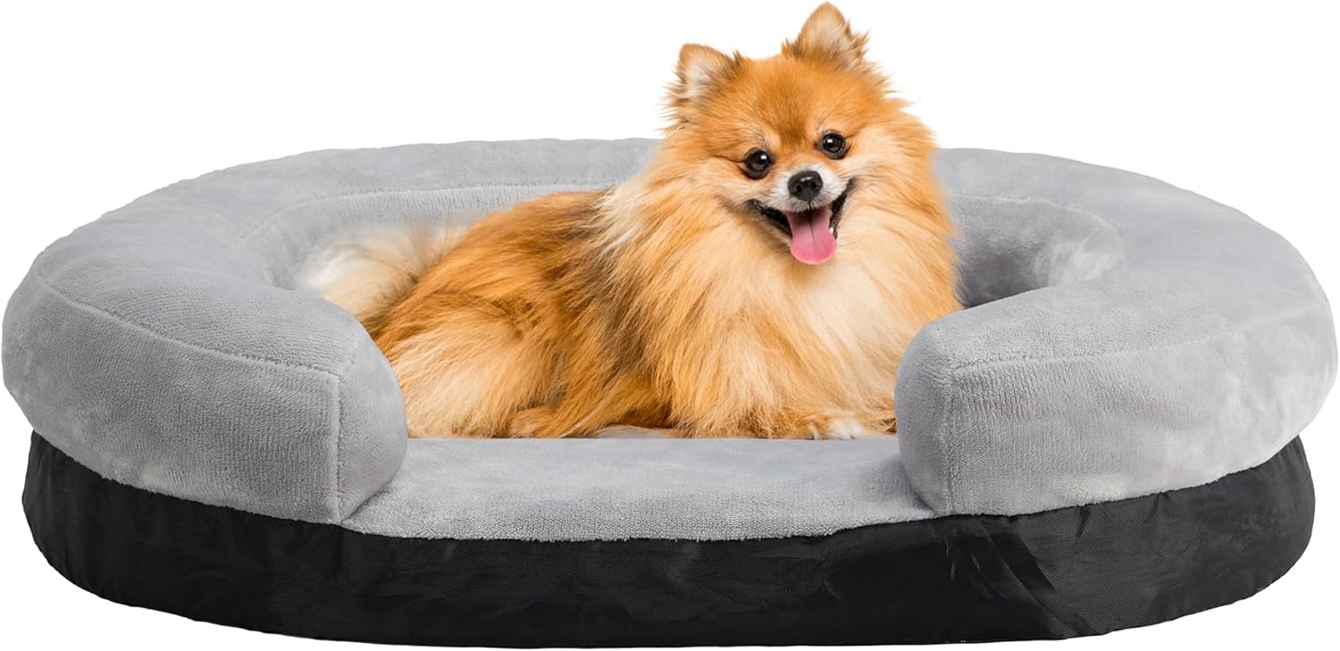 PETORREY Dog Beds for Medium Dogs, Orthopedic Dog Sofa Bed with Round